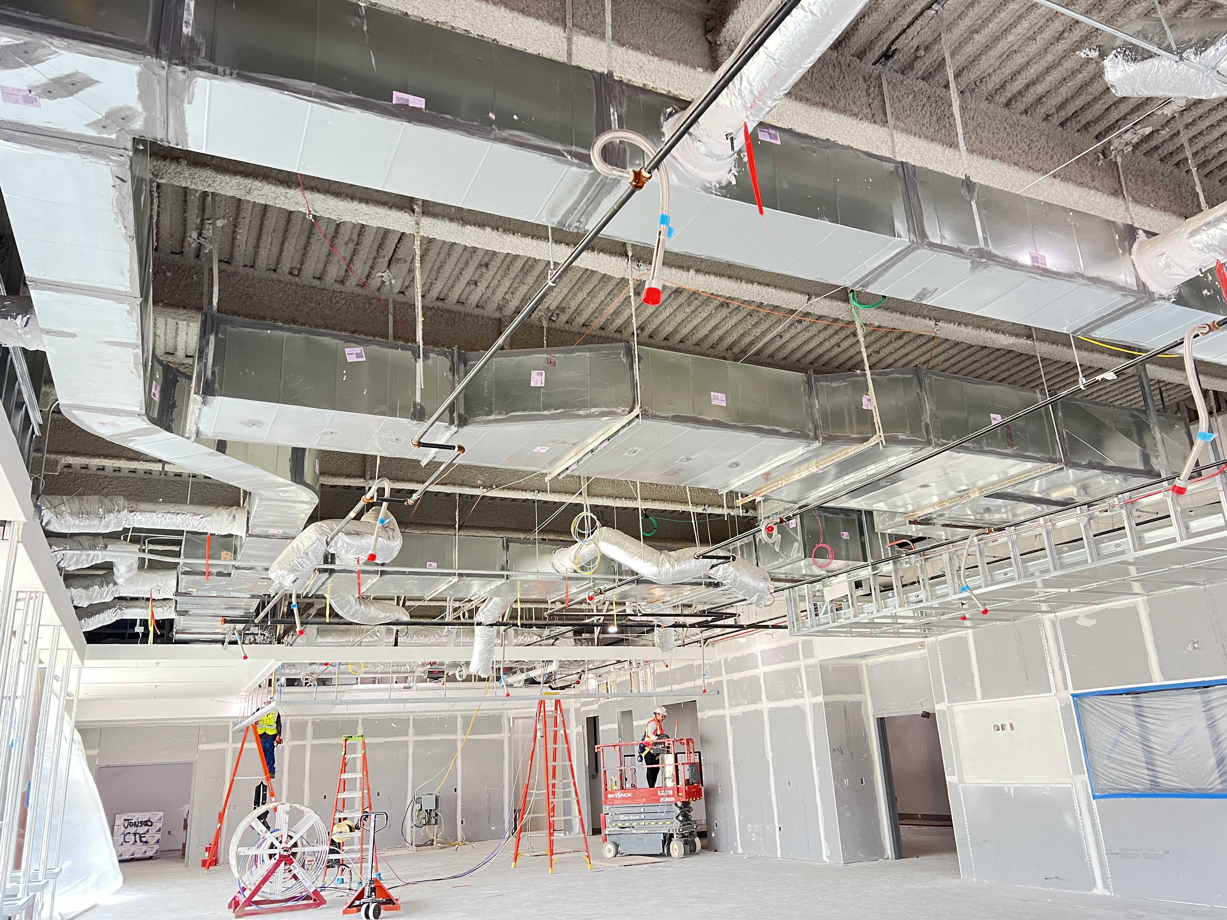Commercial ductwork installation